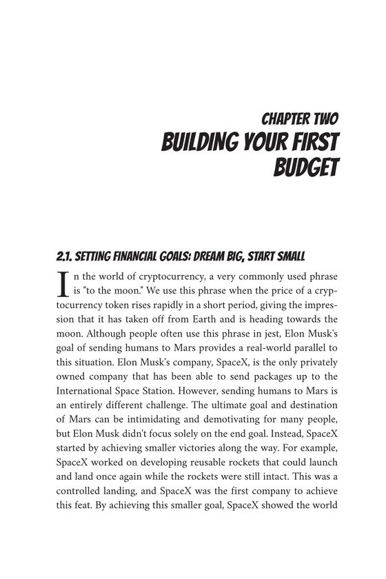 Chapter Two opening page: Building Your First Budget